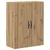 Highboard 2 pcs Umjetnički hrast 69,5 x 34 x 180 cm