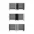 HANAH HOME Komoda Loop KB150 White Anthracite