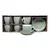 PORCELAN SET ZA KAFU 220ml 6/1 (PRUGE/ZEL) RXG-N6001C