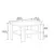 Hanah Home Klub sto Duama, 60x37x45 cm, Sivi