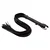 Alive Fantasy Long Leather Flogger Black