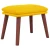 Tabure boja senfa 45 x 29,5 x 35 cm od tkanine