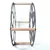 Hanah Home dekorativni metalni stalak za vino Vin Hld-3014, crni / prirodno drvo