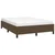 Vidaxl Posteljni okvir brez vzmetnice temno rjav 140x190 cm blago