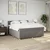 Vidaxl Box spring postelja z vzmetnico taupe 180x200 cm blago