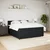 Vidaxl Box spring postelja z vzmetnico črna 200x200 cm žamet