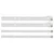Klizač za ladice 12 pcs Bijelo 350 mm Čelik