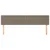 Vidaxl Posteljno vzglavje taupe 200x5x78/88 cm blago