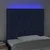 Vidaxl LED posteljno vzglavje modro 100x7x118/128 cm blago