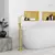 bathroom shelf 30x45 gold brush