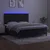 Vidaxl Box spring postelja z vzmetnico LED črna 160x200 cm žamet