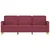 Vidaxl Trosed vinsko rdeč 180 cm blago