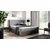 Boxspring postelja Wood 9 - 160x200 cm - temni hrast