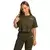 GymBeam Women‘s Limitless Cropped T-Shirt Espresso