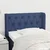 Vidaxl Vzglavje z ušesi modro 83x16x78/88 cm blago