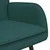 Vidaxl Kavč za 2 osebi Temno zelena 115 x 61 x 87 cm Blago