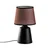 Opviq Stona lampa Drop-15491, Crno-braon