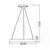 Braytron LED visilica BRY-BELLA-MLP-PD-OKRUGLA-CRNA-46W-3U1-IP20