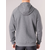 UA Rival flis Full-Zip pulover s kapuco, Charcoal Light Heather/črna