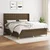 Vidaxl Box spring postelja z vzmetnico temno rjava 180x200 cm blago