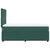 Vidaxl Box spring postelja z vzmetnico temno zelena 100x200 cm žamet