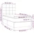 Krevet box spring s madracem LED crni 90x190 cm baršun
