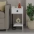 Hanah Home Noćni ormarić Sirius 32x61x30cm Beli