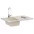 Umivaonik Bež 780 x 500 mm 80% kvarc i 20% smola