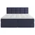 MID.YOU POSTELJA Z VZMETNICO 160 cm x 200 cm , les, tekstil, leseni material temno modra