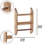 Aberto Design Kuhinjska polica Spice Rack & Towel Hanger, 48 x29 x10cm, Braon
