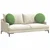 Jastučići za sjedenje 2 pcs Svijetlo zelena O50 x 19 cm Baršun