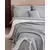 Madame Coco Set posteljine Pivoine, 200x220cm, 8 delova, Sivi