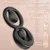 SuperLove Vibrating Cock Ring with Dual Adjustable Beads Black