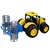 LEAN TOYS Traktor kmetijski z valjem, luči in zvoki, rumen 1:24