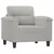 3-dijelni set sofa s jastucima svjetlosivi od mikrovlakana
