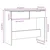 Konzolni stol Artisan hrast 90x36x75 cm izrađeno drvo