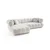 ATELIER DEL SOFA Ugaona garnitura Petra Left White
