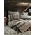 Arlo - Brown BrownBlackGrey Ranforce Super King Quilt Cover Set (EU) (IT)