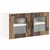 Vidaxl Stenski stekleni omarica LUCCA Star les 80 x 31 x 40 cm