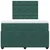 Vidaxl Box spring postelja z vzmetnico temno zelena 120x200 cm žamet