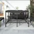 Vrtni stol sivi 159,5 x 82,5 x 110 cm od masivne borovine
