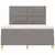 LED Box Spring Krevet Sivo-smeđa 160 x 200 cm tkanina