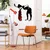 Wallity Zidna dekoracija Banksy 12, 63x61cm, Crna