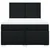 Vidaxl Box spring postelja z vzmetnico črna 160x200 cm blago
