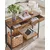 Songmics Konzolna miza 100x30x80 cm rjava