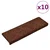 Prostirke za stepenice 10 kom 65x21x4 cm smeđe pravokutne rubove