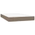 shumee Box spring postelja z vzmetnico LED taupe 120x200 cm blago