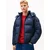 Tommy Jeans Zimska jakna marine/krvavo rdeča/bela