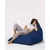 Atelier Del Sofa Vrtna vreča Bean Bag, piramida Big Bed Pouf - temno modra
