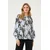 Kaffe Bluza Louise modra/temno siva